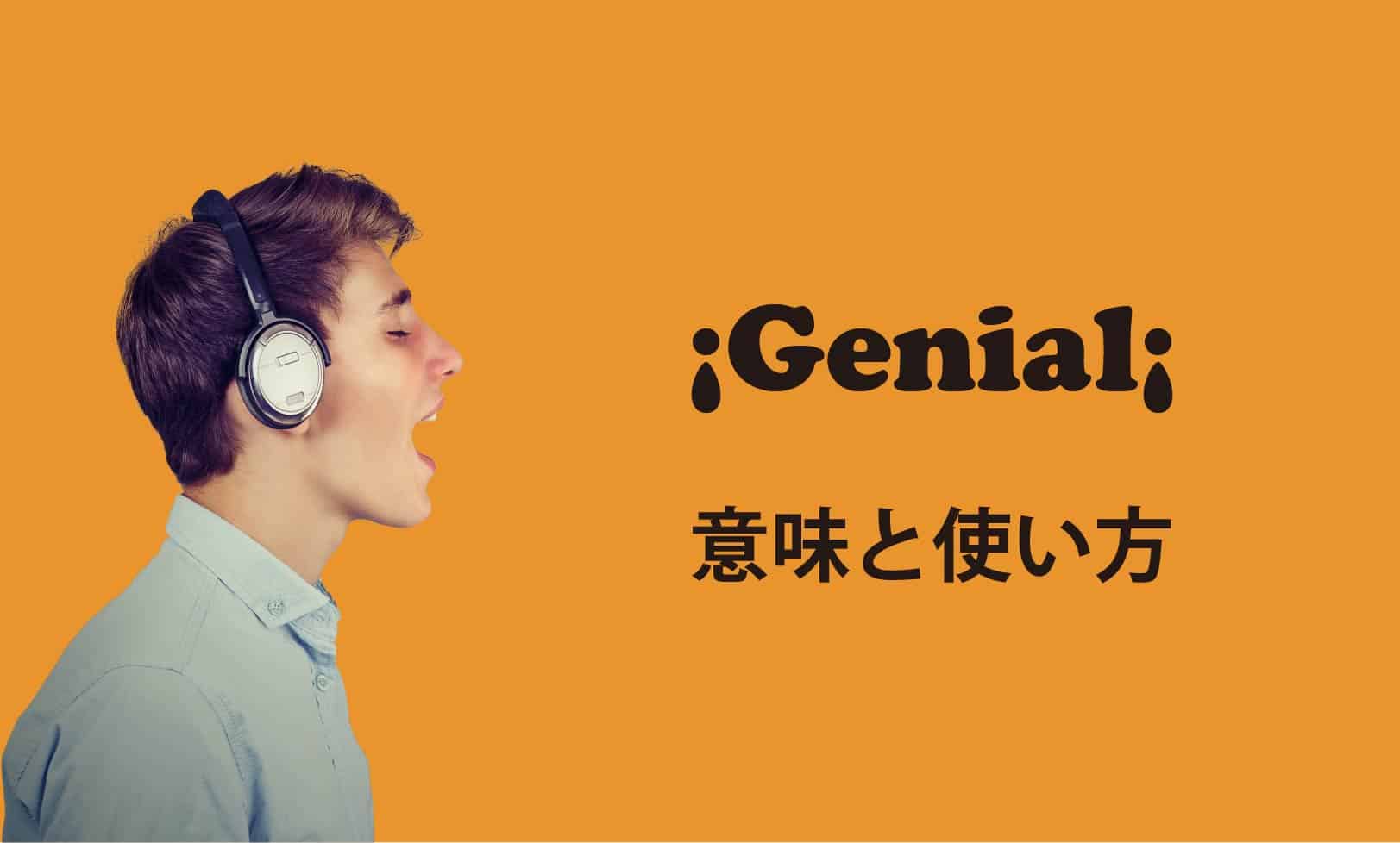 ネイティブが使うスペイン語 Genial すごい しっかりして 落ち着いて の意味と使い方 東京駒沢の英会話 スペイン語教室 Borderless Communication